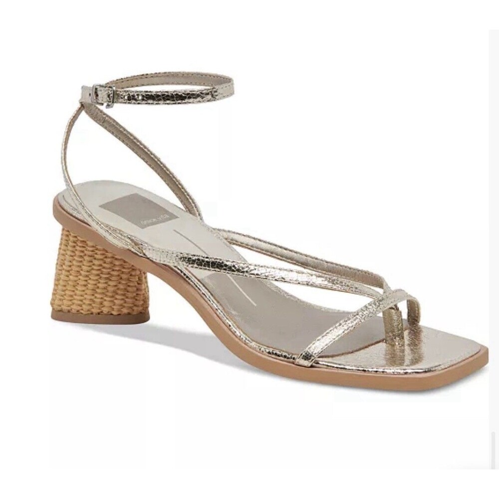 Dolce Vita Womens' Banita Sandals - Light Gold Size 9.5